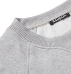 Balmain - Logo-Print Cotton-Jersey Sweatshirt - Men - Gray