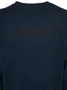 SAINT LAURENT - Old School Cotton Sweatshirt
