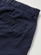 Hartford - Taylor Straight-Leg Cotton-Gabardine Trousers - Blue