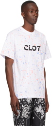 Clot White Spray Dye Logo T-Shirt