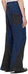KOZABURO Black & Navy Dexter Jeans