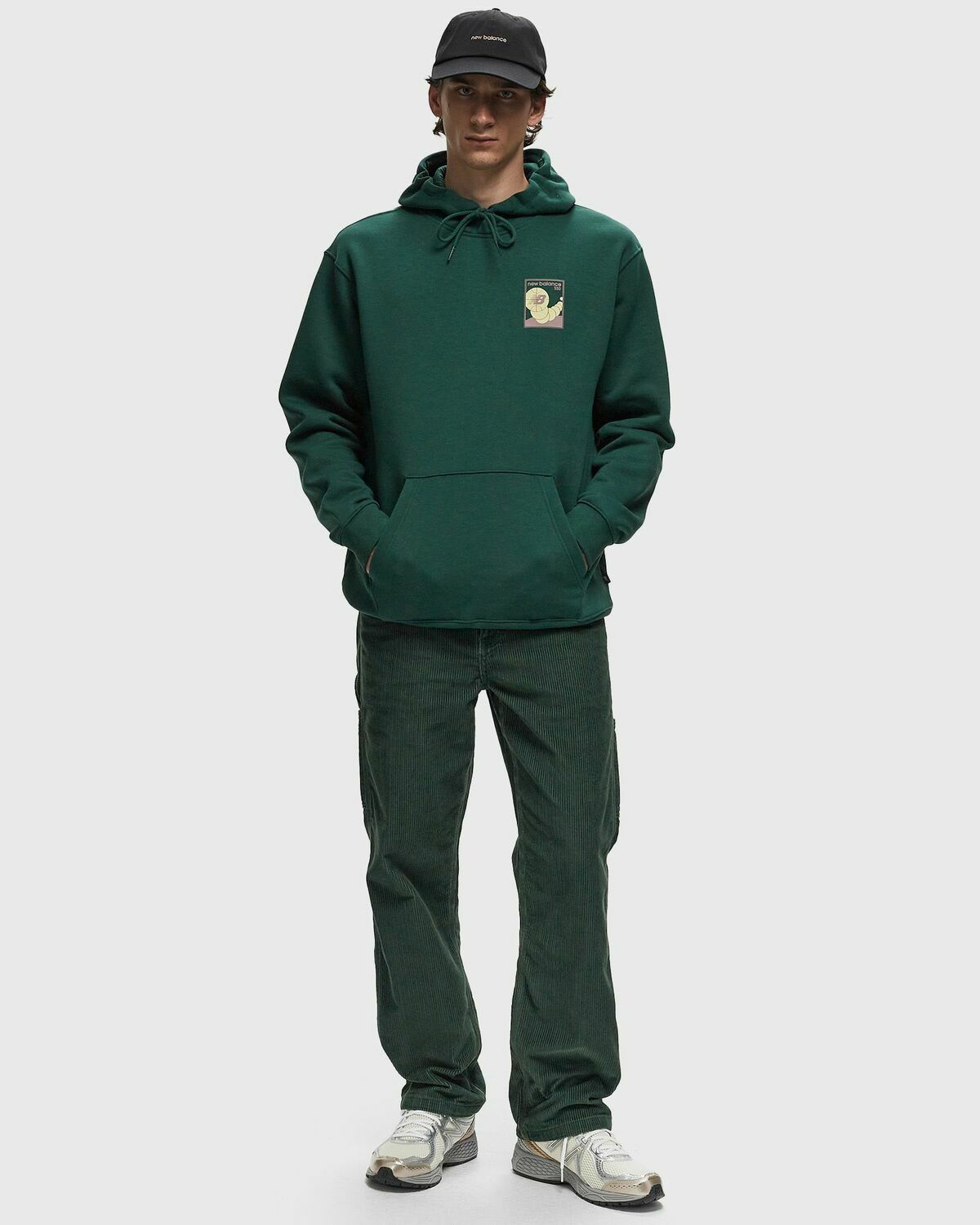 New Balance Relaxed 550 Hoodie Green Hoodies New Balance
