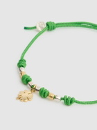 DODO 9kt Clover Charm Sliding Bracelet