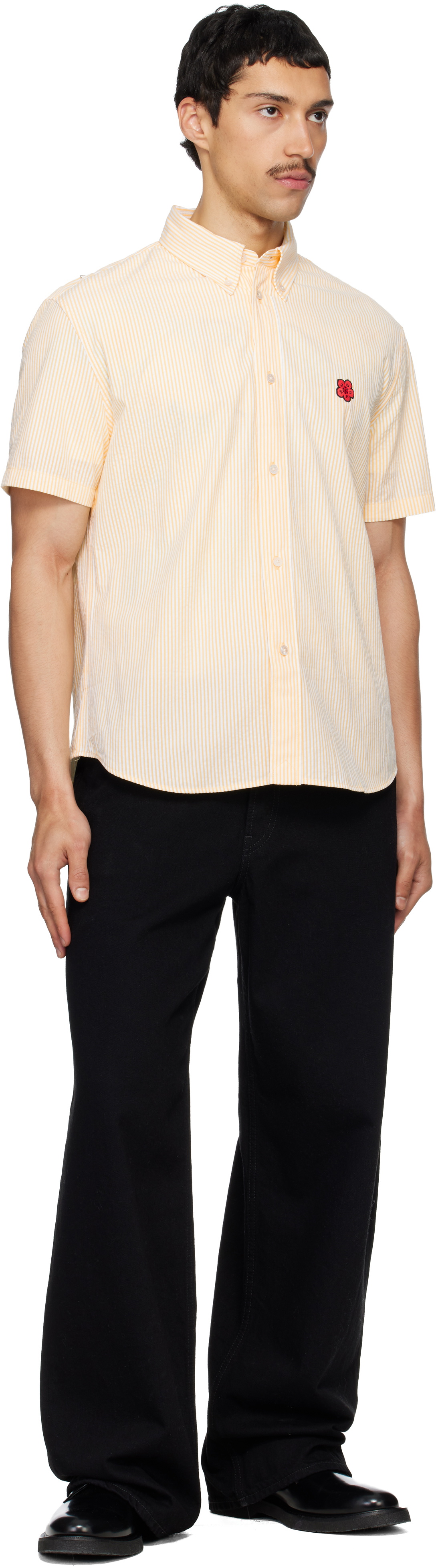 Kenzo Yellow Kenzo Paris 'Boke Flower' Short Sleeve Shirt