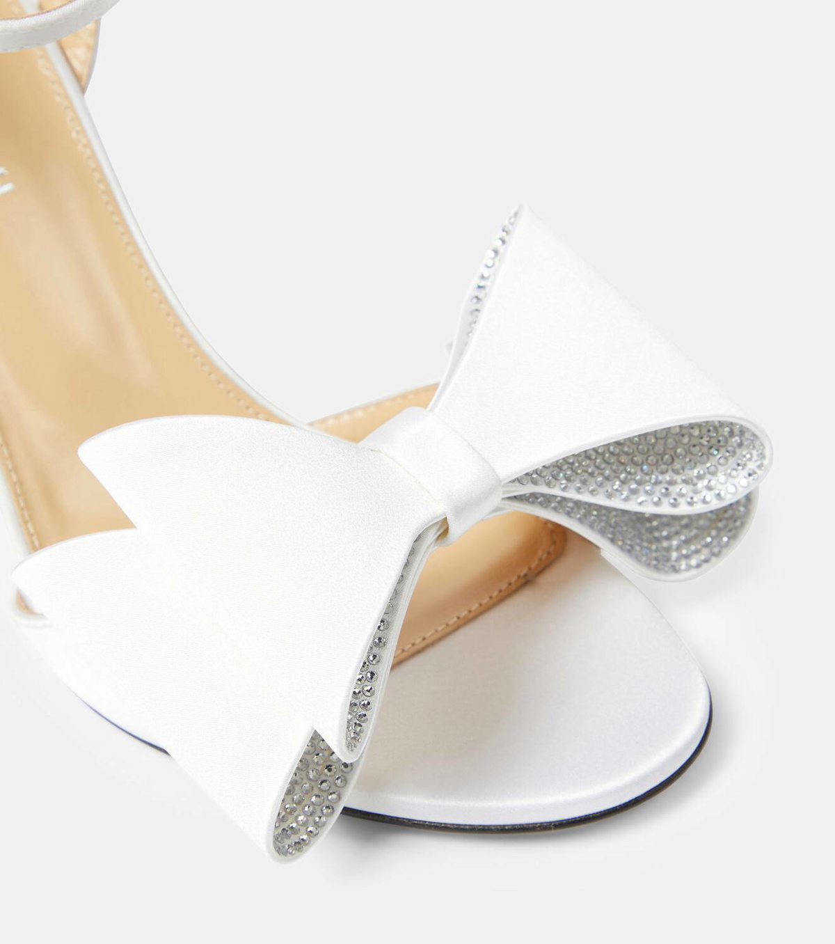 サンダル・ミュール MACH & MACH 'Le Cadeau' sandals MACH & MACH Le Cadeau crystal-embellished satin sandals