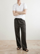 Oliver Spencer - Westcott Open-Collar Organic Cotton Polo Shirt - Neutrals