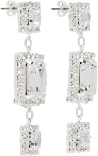 Magda Butrym Silver Crystal Square Earrings