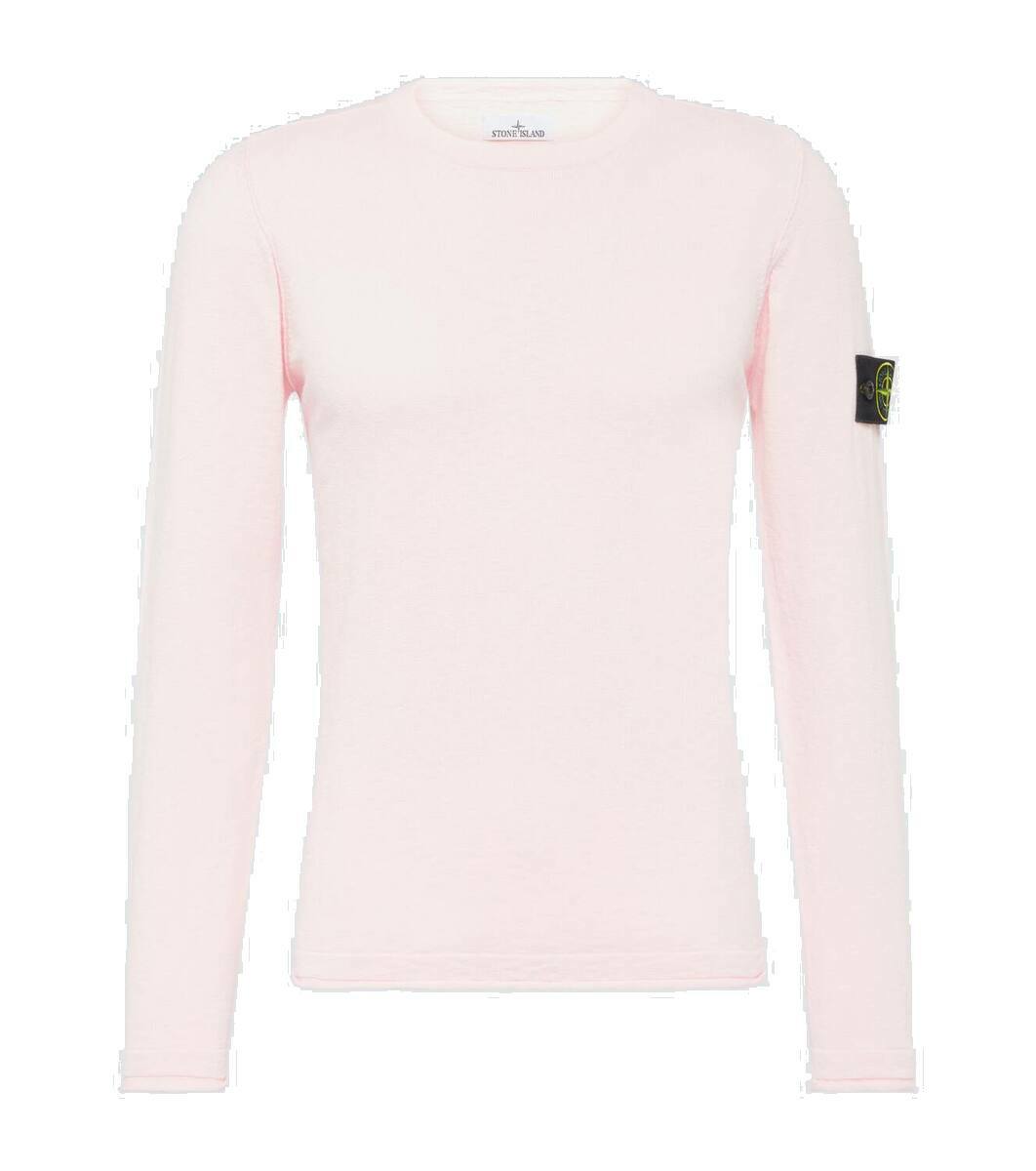 Stone Island Blue Cotton Sweatshirt