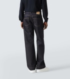 McQueen Mid-rise wide-leg jeans