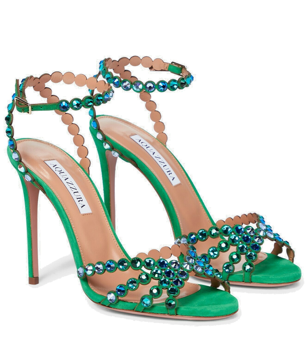 Aquazzura Tequila 105 embellished leather sandals Aquazzura