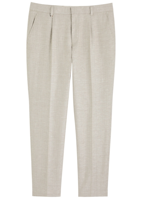 Photo: Boss Perin Tapered-leg Trousers Beige