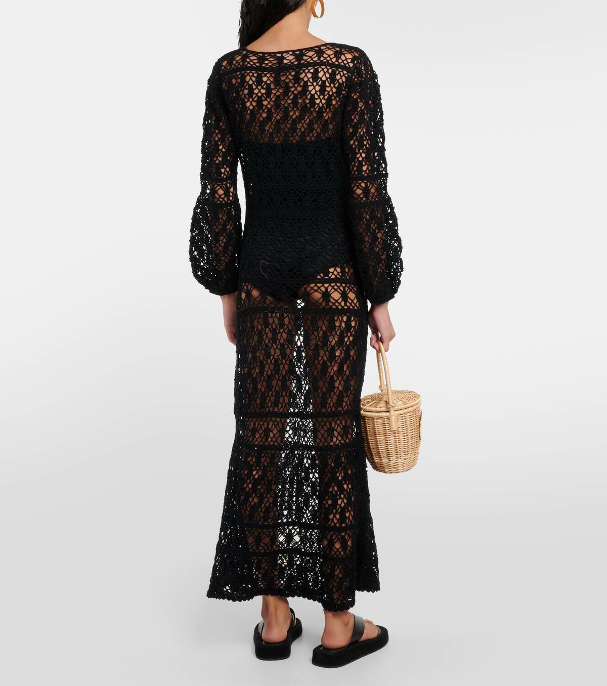 Anna Kosturova Bianca crochet maxi dress Anna Kosturova