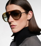 Bottega Veneta Drop aviator sunglasses