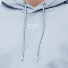 Calvin Klein Men's Stacked Logo Hoody in Sky Blue