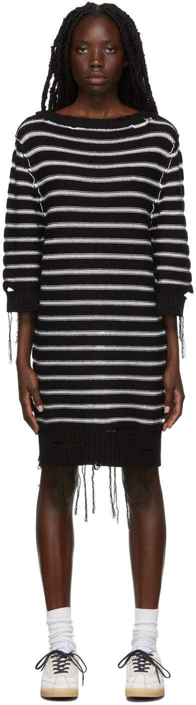 mm6 Distressed knit dress