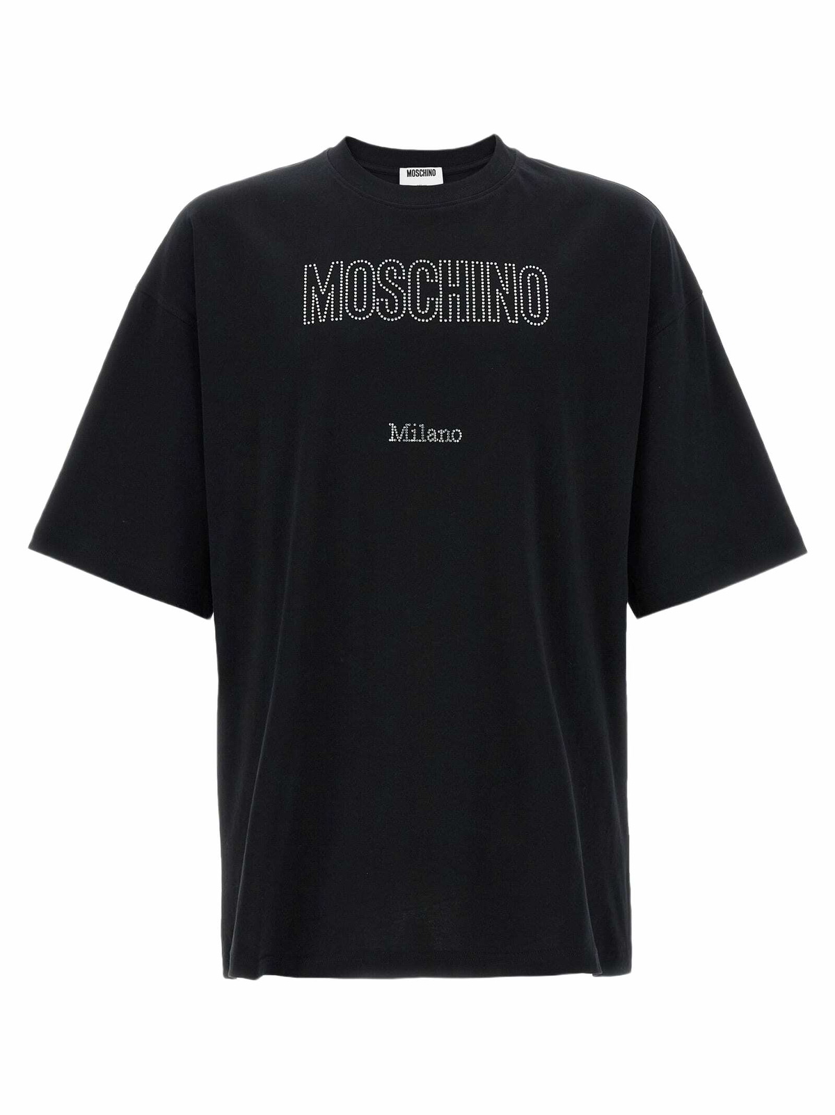 MOSCHINO - Logo Print Stretch Cotton Jersey T-shirt Moschino