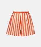 Eres Twins striped cotton voile shorts