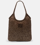 Miu Miu Ivy sequined mesh shopper
