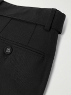 Officine Générale - Hugo Tapered Belted Grain de Poudre Wool Suit Trousers - Black