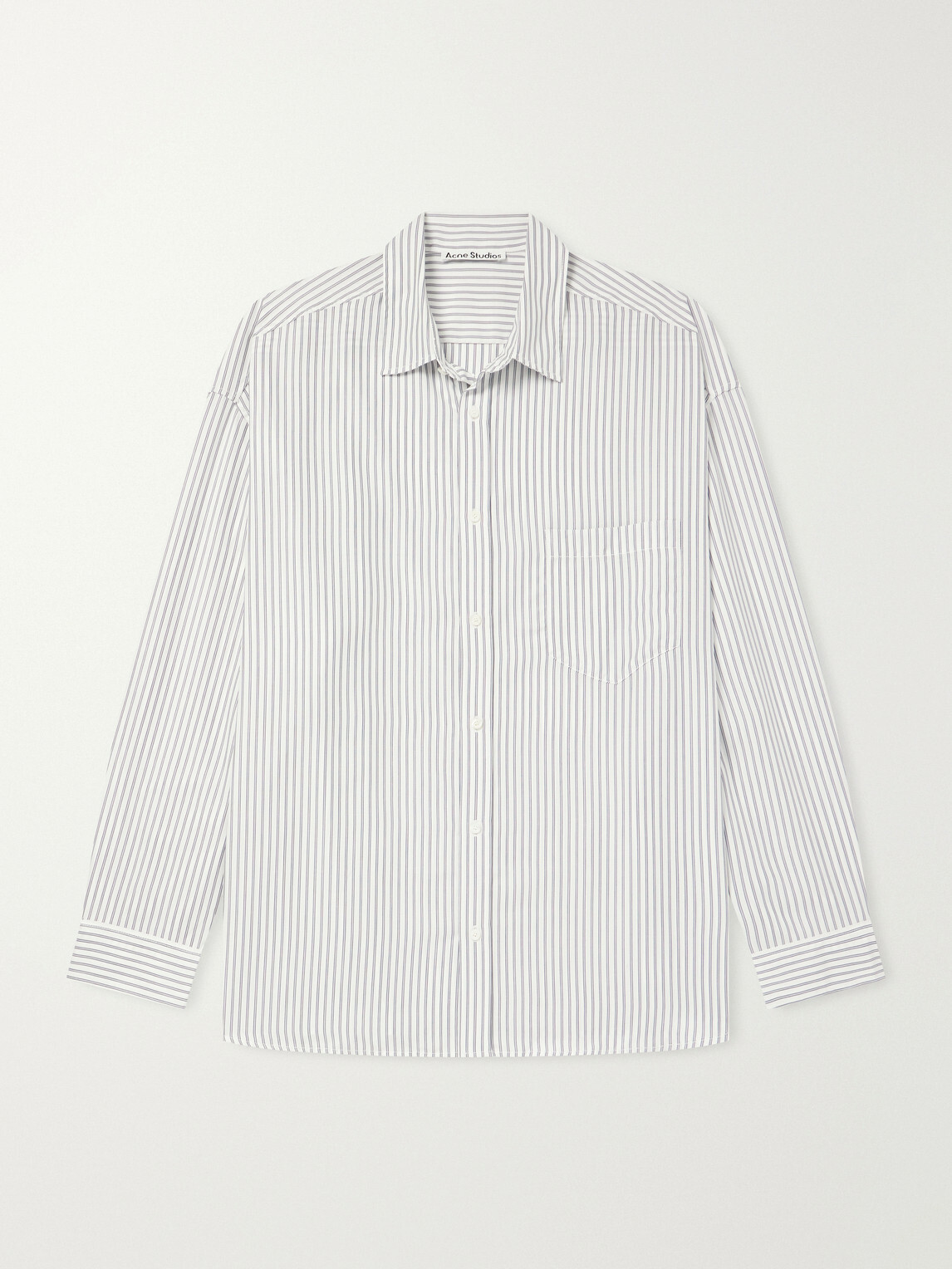 Acne Studios - Pinstriped TENCEL™ Lyocell-Poplin Shirt - White
