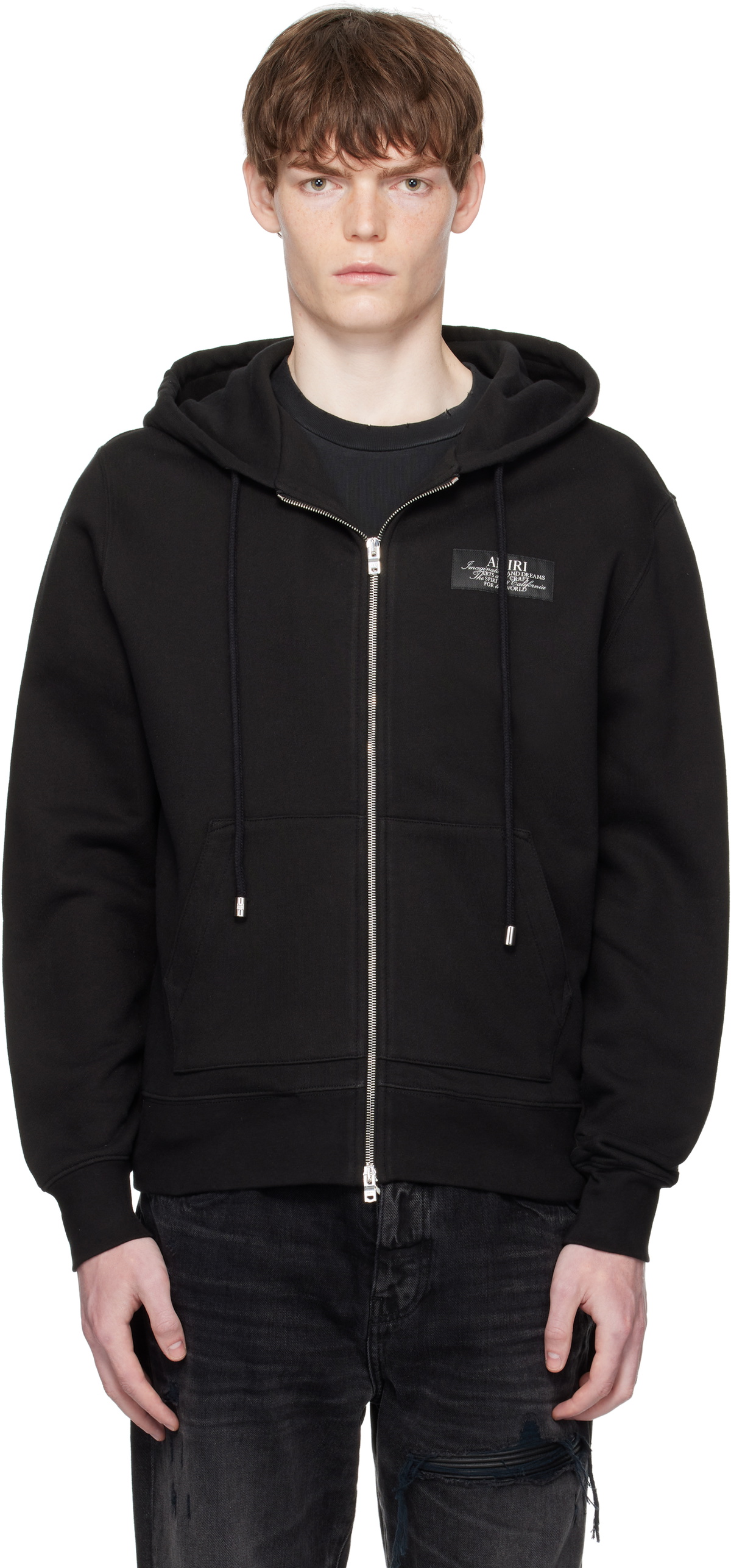AMIRI Black Bandana B-Ball Hoodie Amiri