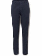 Lardini - Slim-Fit Straight-Leg Cotton-Blend Trousers - Blue