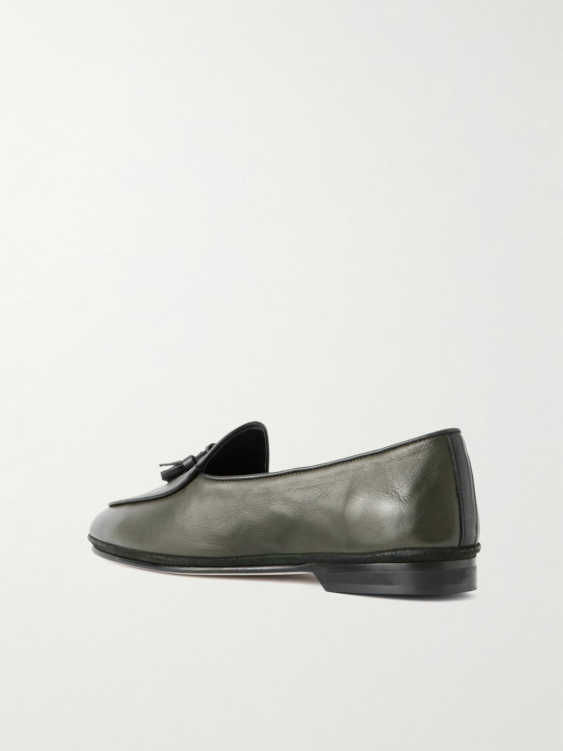 Rubinacci - Marphy Tasselled Leather Loafers - Green