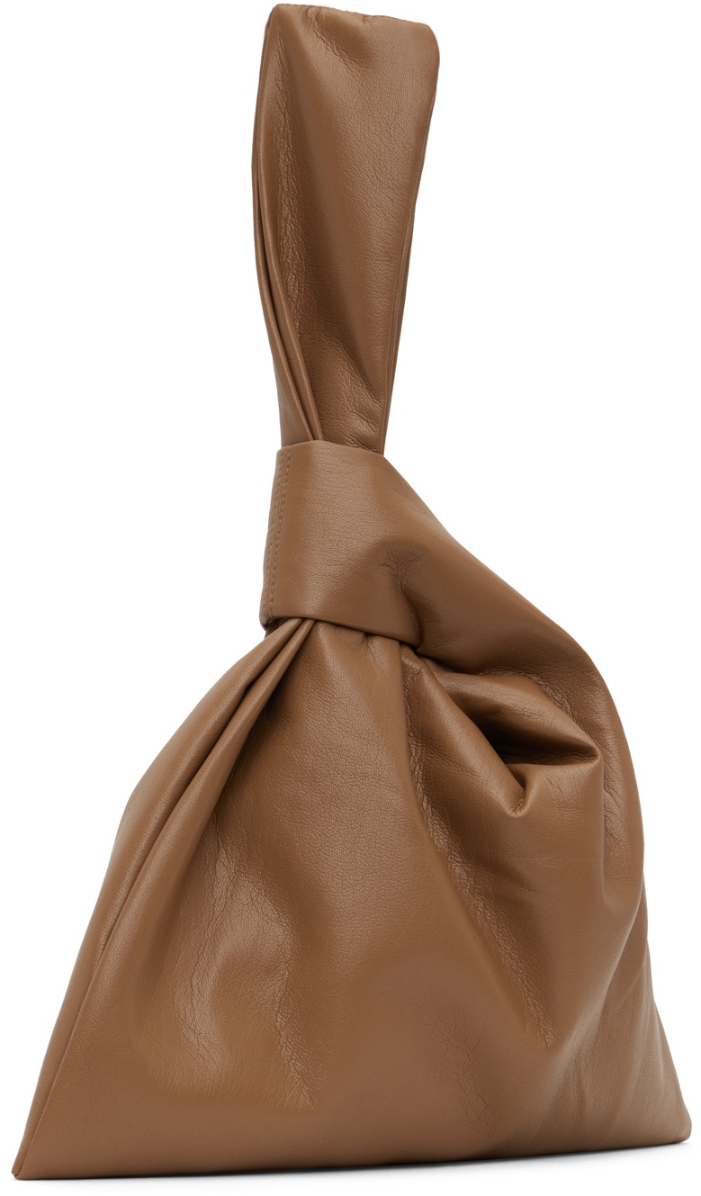 Nanushka Brown Jen Vegan Leather Clutch