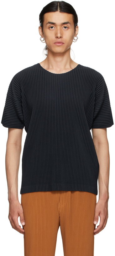 Photo: Homme Plissé Issey Miyake Navy Basics T-Shirt