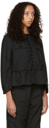Tricot Comme des Garçons Black Polyester Jacket