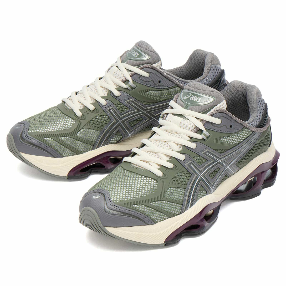 Asics Men's GEL-KINETIC 2.0 in Fjord Grey/Beniimo Purple