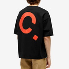 A.P.C. Men's Cory All Over Logo T-Shirt in Black Multi