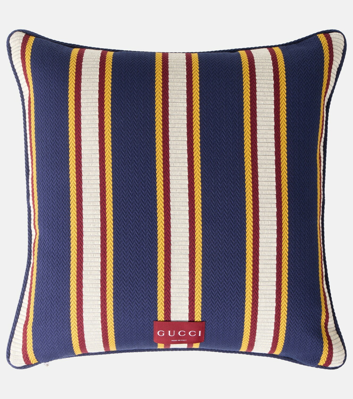 Gucci Logo striped cotton cushion