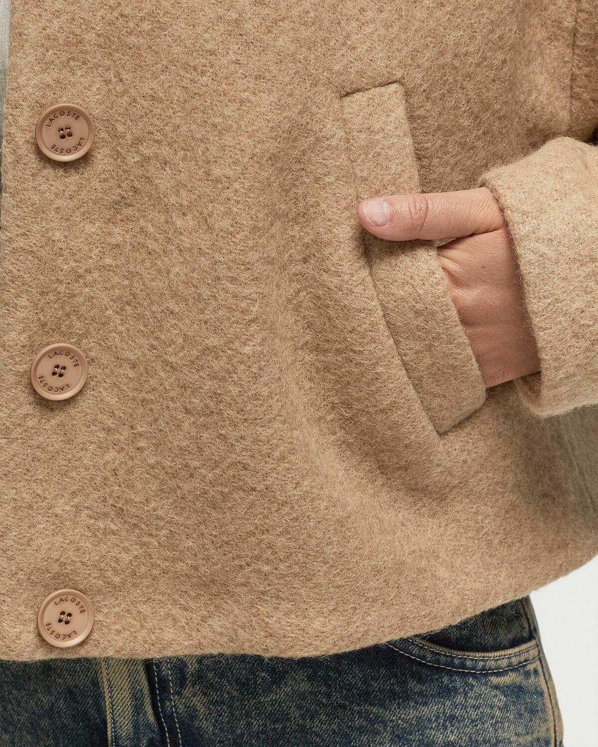 Lacoste Blouson Brown Coats