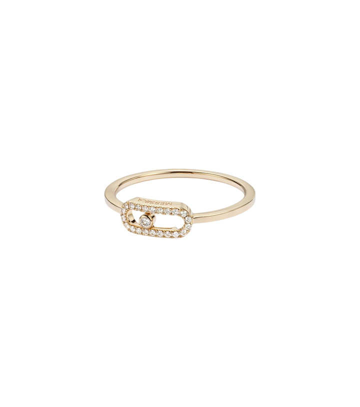 Photo: Messika Move Uno 18kt gold ring with diamonds