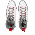 Air Jordan Men's 9 Retro Sneakers in White/Fire Red