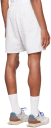 Sporty & Rich Gray Stars Health Crew Shorts