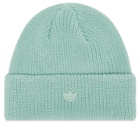 Adidas Short Beanie in Hazy Green 