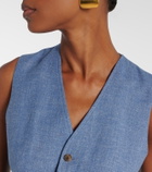 Polo Ralph Lauren Linen and cotton twill vest