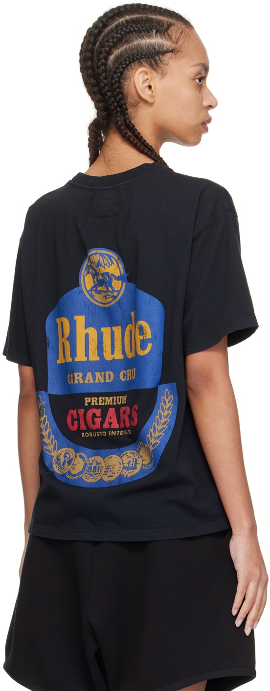 Rhude Black 'Grand Cru' T-Shirt Rhude