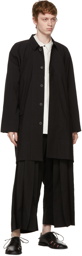 Jan-Jan Van Essche Black Linen Loose Fit Trousers