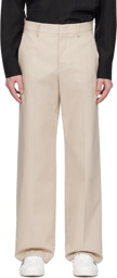 Valentino Beige Creased Trousers
