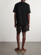 LOEWE - Paula's Ibiza Logo-Embroidered Cotton T-Shirt - Black