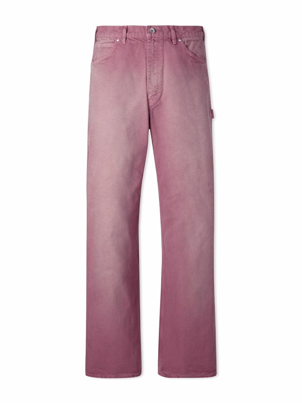 Photo: Auralee - Straight-Leg Cotton Trousers - Red