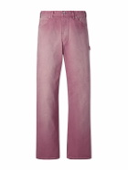 Auralee - Straight-Leg Cotton Trousers - Red