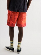 Acne Studios - Ripley Wide-Leg Tie-Dyed Nylon Shorts - Red