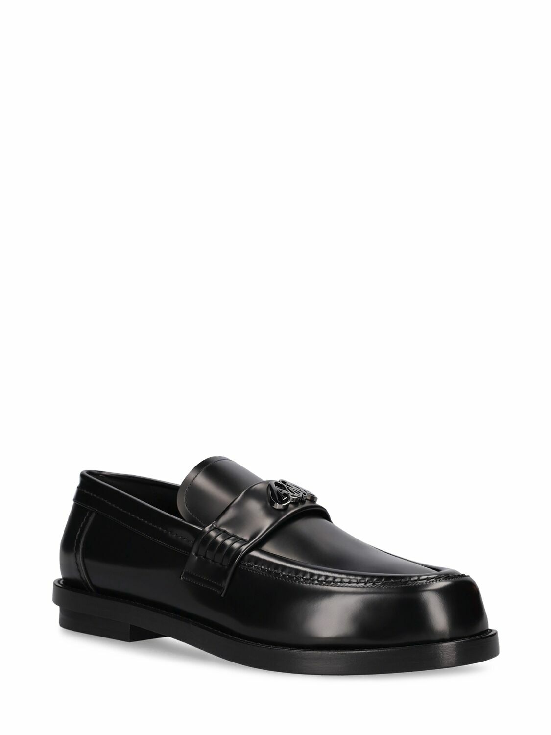 ALEXANDER MCQUEEN silver loafers 40