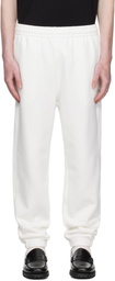 Lacoste White Fleece Sweatpants