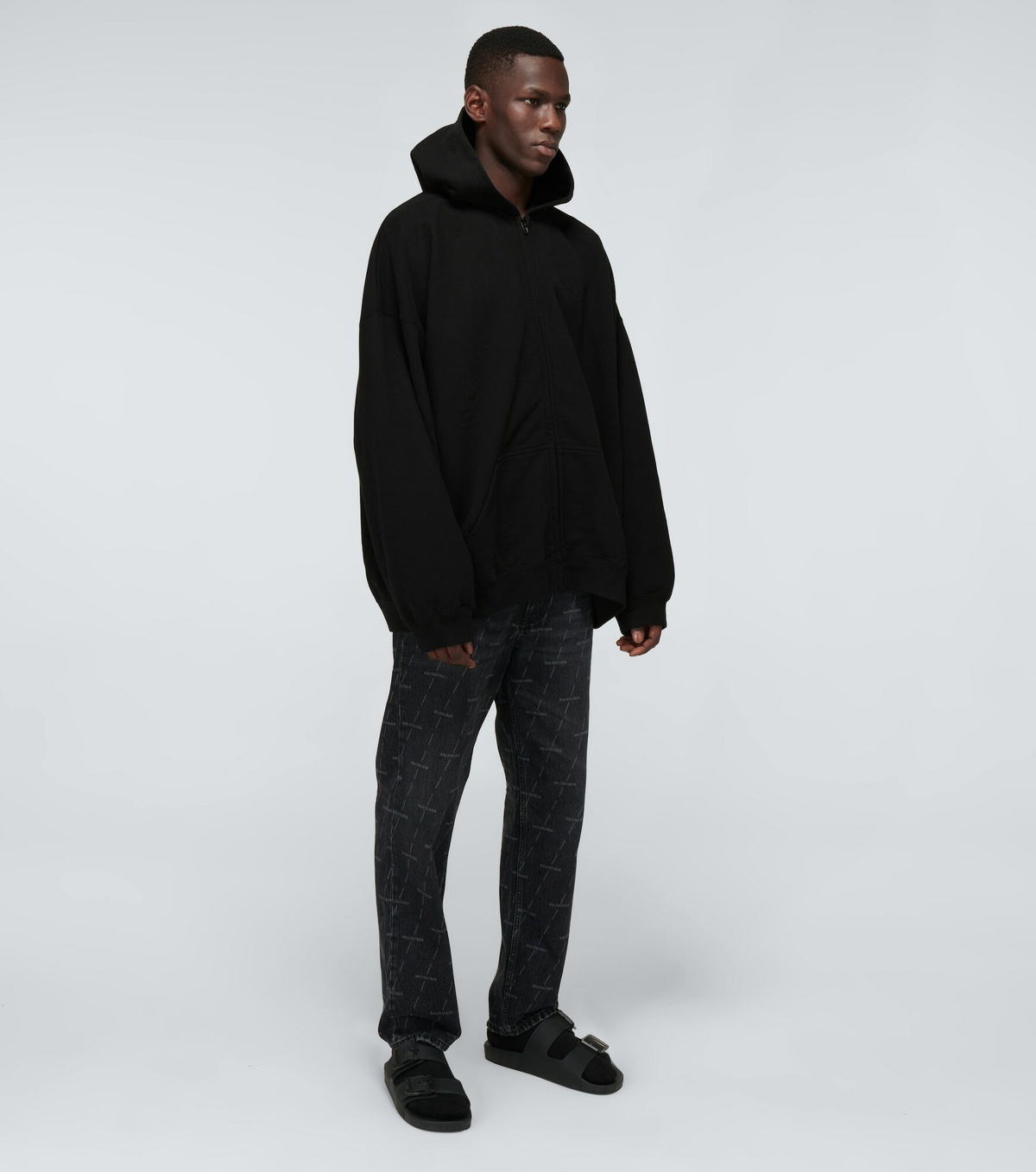 Balenciaga - Resort zipped hooded sweatshirt Balenciaga Balenciaga - Resort zipped hooded sweatshirt Balenciaga