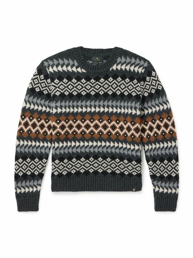 Photo: Belstaff - Thistle Fair Isle Wool Sweater - Multi